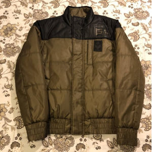 Guess Army Green Puffer Jacket